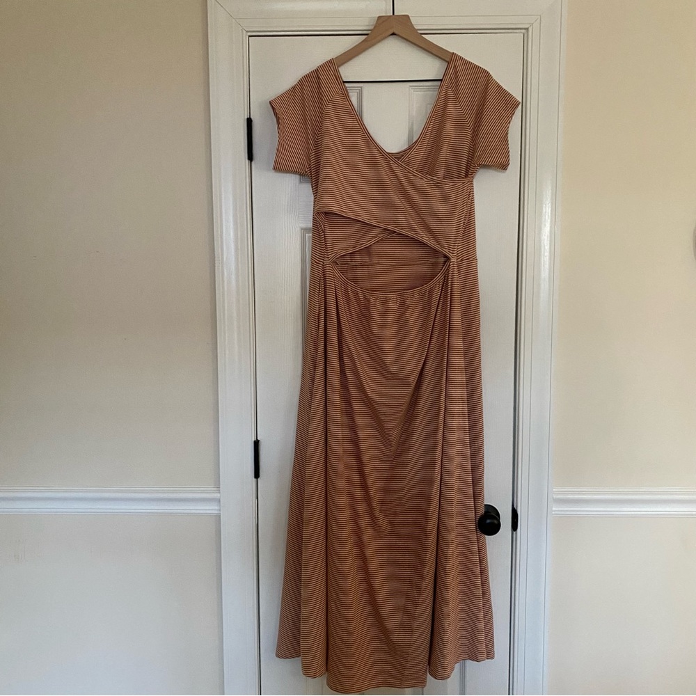 Pact Fit & Flare Maxi Dress